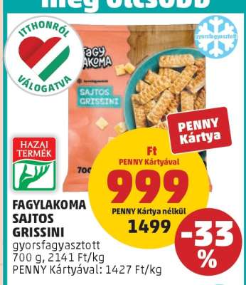 FAGYLAKOMA SAJTOS GRISSINI