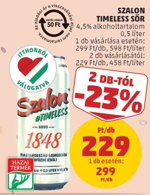 Szalon Timeless Sör