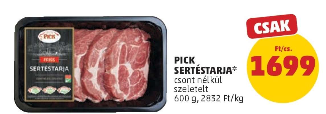 PICK Sertéstarja