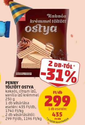 PENNY Töltött Ostya