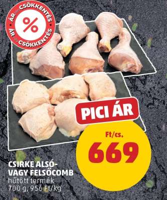 Csirke alsó- vagy felsőcomb