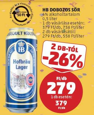 HB Dobozos Sör