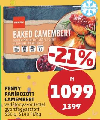 PENNY Panírozott Camembert