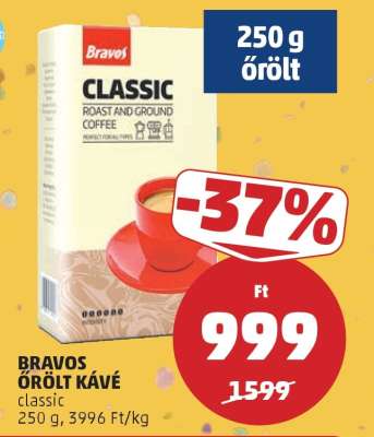 BRAVOS Őrölt kávé*