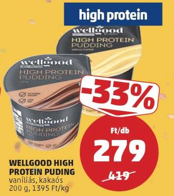 WELLGOOD HIGH PROTEIN PUDING