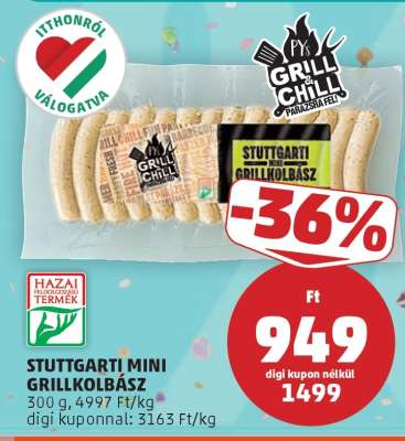 STUTTGARTI MINI GRILLKOLBÁSZ