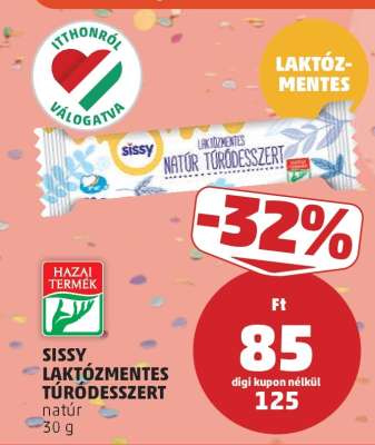 Sissy Laktózmentes Túródesszert