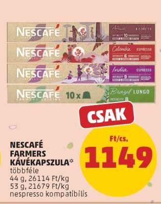 NESCAFÉ Farmers Kávékapszula