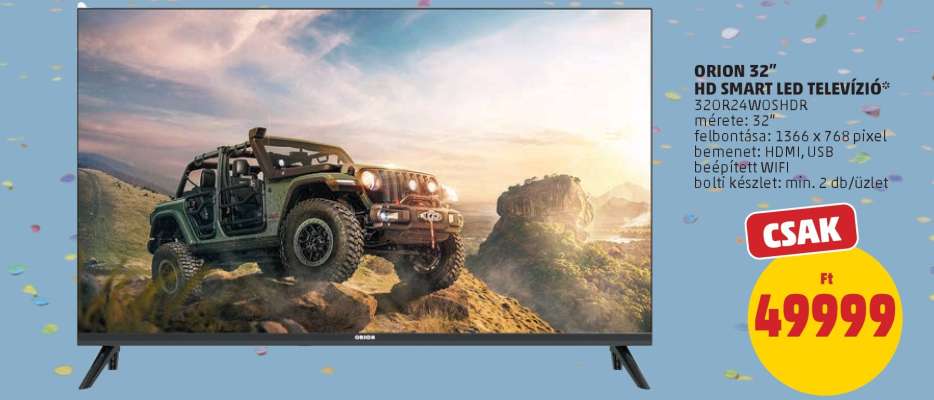 ORION 32” HD SMART LED TELEVÍZIÓ