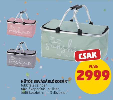 Hűtős bevásárlókosár