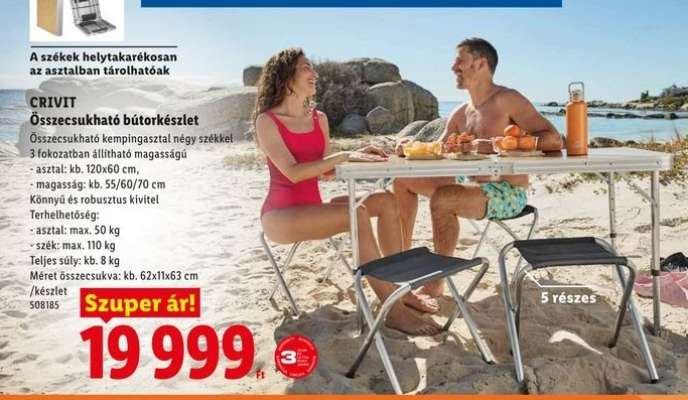 CRIVIT Összecsukható bútorkészlet