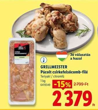 GRILLMEISTER Pácolt csirkefelsőcomb-filé