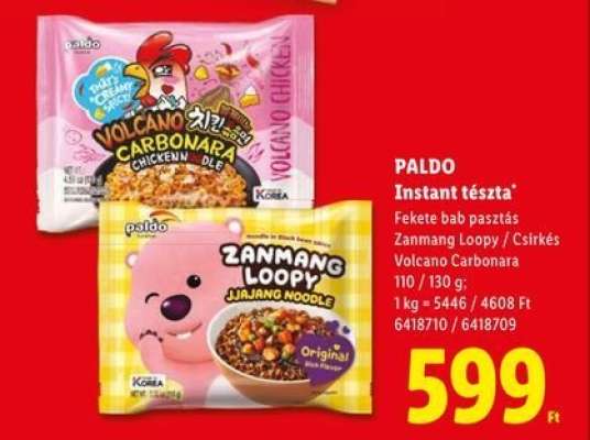 PALDO Instant tészta