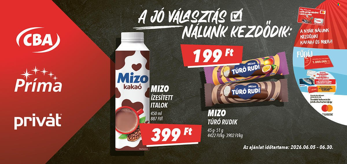 CBA akciós újságok - 2026.06.05 - 2026.06.30. Oldal 1