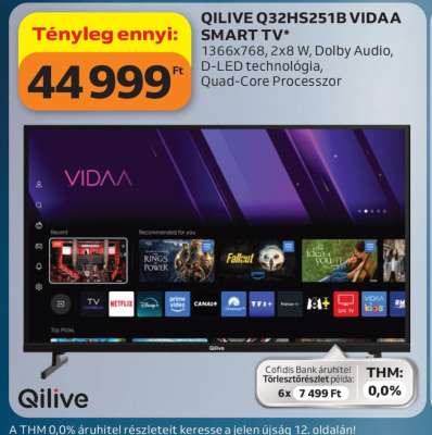 QILIVE Q32HS251B VIDAA SMART TV