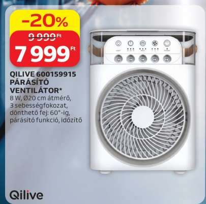 QILIVE 600159915 PÁRÁSÍTÓ VENTILÁTOR