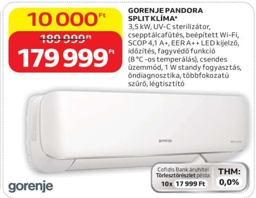 GORENJE PANDORA SPLIT KLÍMA