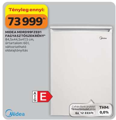 MIDEA MDRD99FZE01 FAGYASZTÓSZEKRÉNY