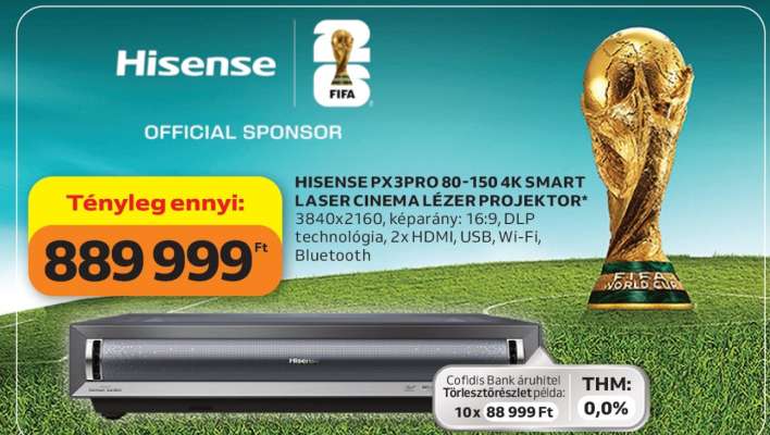 HISENSE PX3PRO 80-150 4K SMART LASER CINEMA LÉZER PROJEKTOR