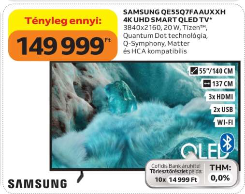SAMSUNG QE55Q7FAAUXHX 4K UHD SMART QLED TV