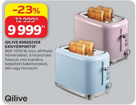 QILIVE 600202458 KENYÉRPIRÍTÓ