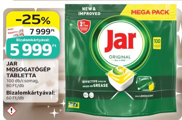 Jar Mosogatógép-tabletta