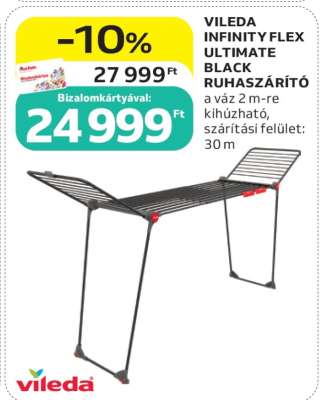 Vileda Infinity Flex Ultimate Black Ruhaszárító
