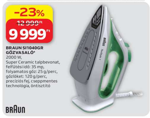 BRAUN SI1040GR GŐZVASALÓ