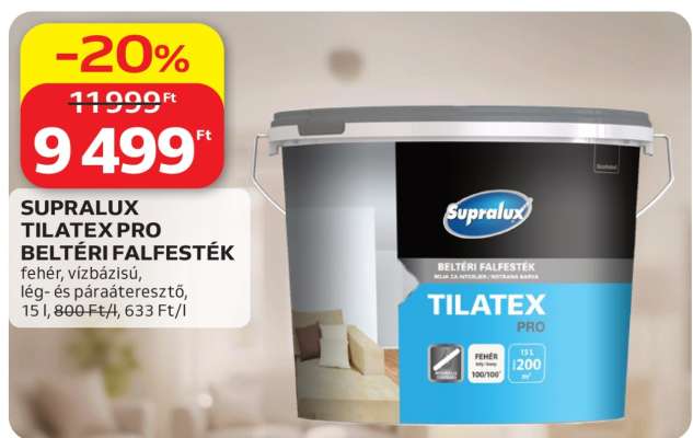 SUPRALUX TILATEX PRO BELTÉRI FALFESTÉK