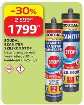 SOUDAL SZANITER SZILIKON STOP