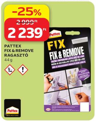 PATTEX FIX & REMOVE RAGASZTÓ