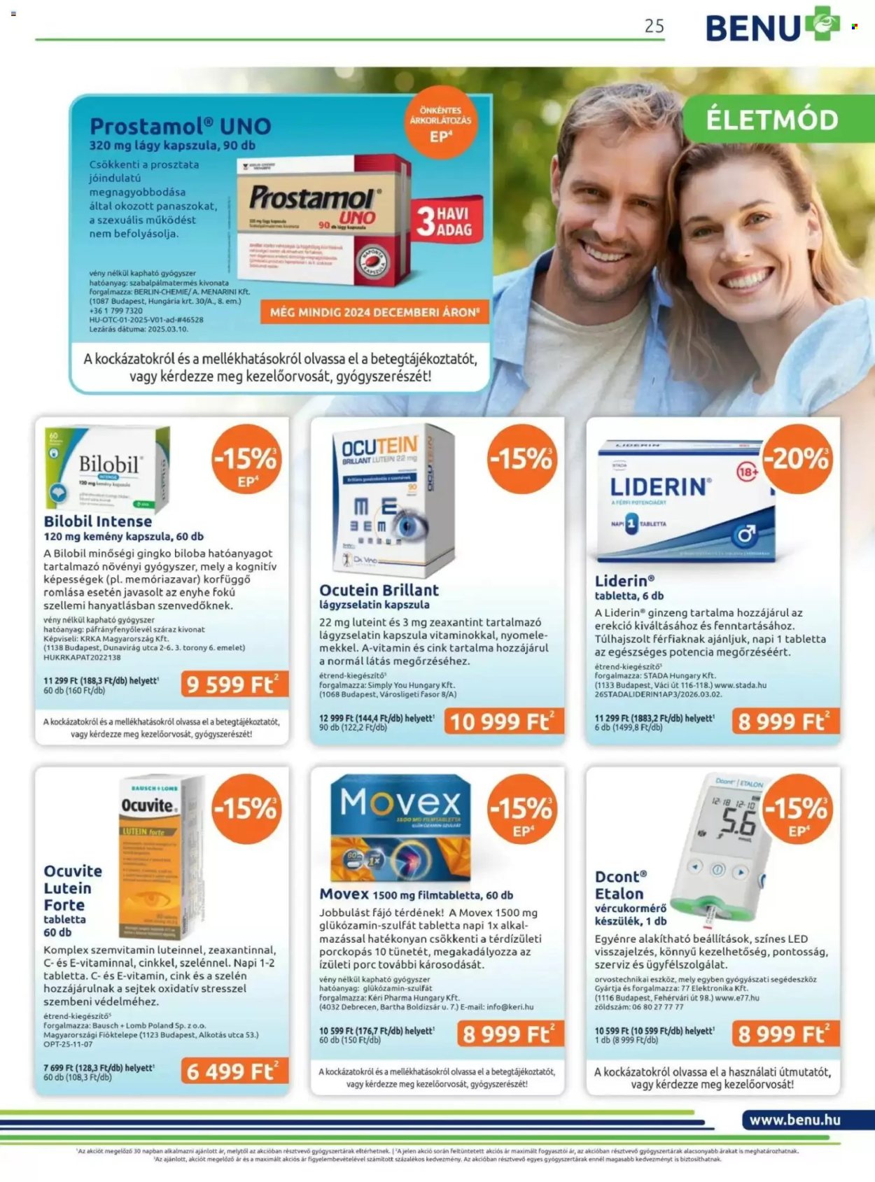 BENU Gyógyszertár akciós újságok - 2026.06.01 - 2026.06.30. Oldal 25