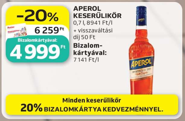 APEROL KESERŰLIKŐR