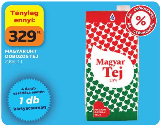 MAGYAR UHT DOBOZOS TEJ