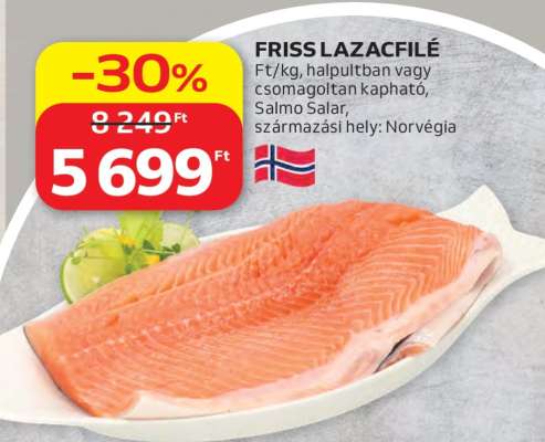Friss lazacfilé