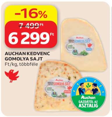 Auchan Kedvenc Gomolya Sajt