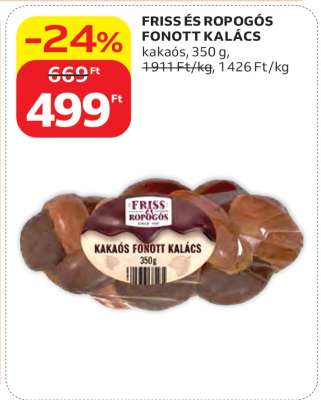 FRISS ÉS ROPOGÓS FONOTT KALÁCS