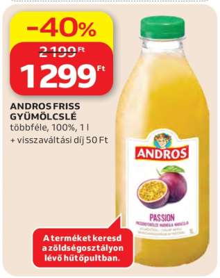 ANDROS FRISS GYÜMÖLCSLÉ