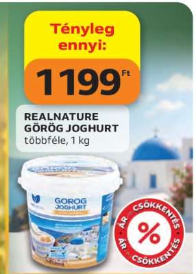 Realnature görög joghurt