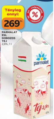 Parmalat ESL Dobozos Tej