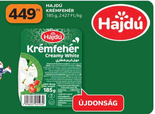 HAJDÚ KRÉMFEHÉR