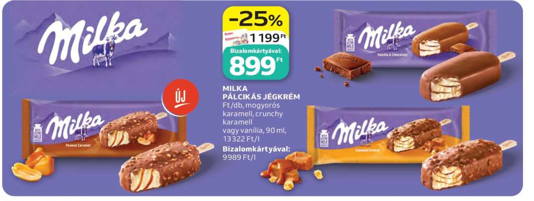 Milka Pálcikás Jégkrém