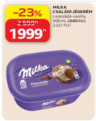 MILKA CSALÁDI JÉGKRÉM