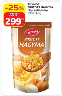 THYMOS PIRÍTOTT HAGYMA