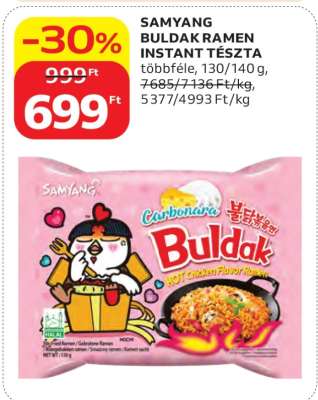 SAMYANG BULDAK RAMEN INSTANT TÉSZTA