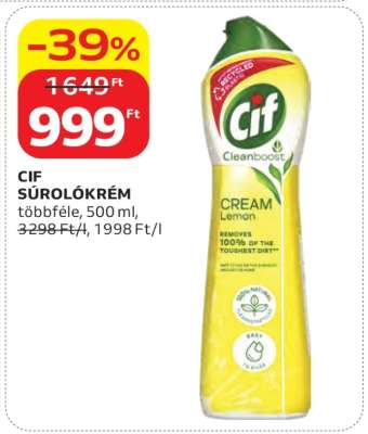 CIF Súrolókrém