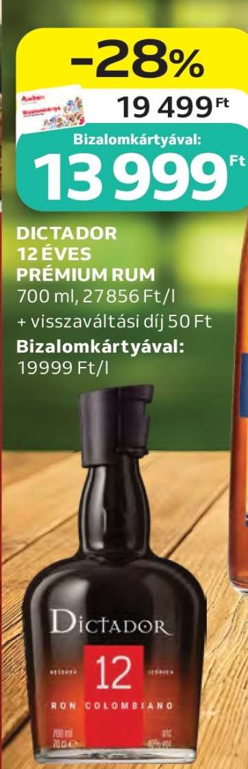 Dictador 12 éves prémium rum
