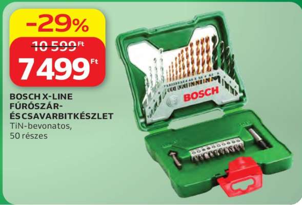 BOSCH X-LINE FÚRÓSZÁR- ÉS CSAVARBITKÉSZLET
