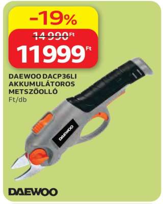 DAEWOO DACP36LI AKKUMULÁTOROS METSZŐOLLÓ