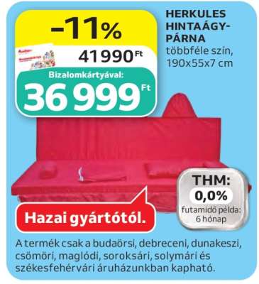 HERKULES HINTAÁGY-PÁRNA